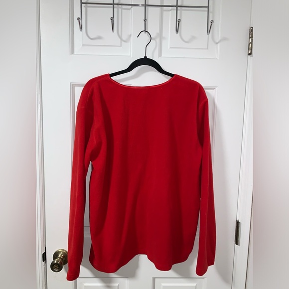 Disney Mickey Mouse Red Fleece Christmas Sweater Size XL - Picture 6 of 6